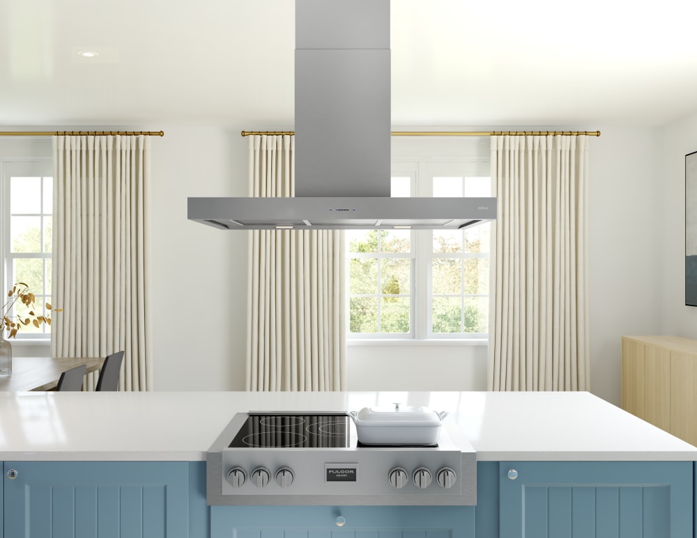 Zephyr ZRME36FS Island Mount Range Hood with 5-Speed 600 CFM