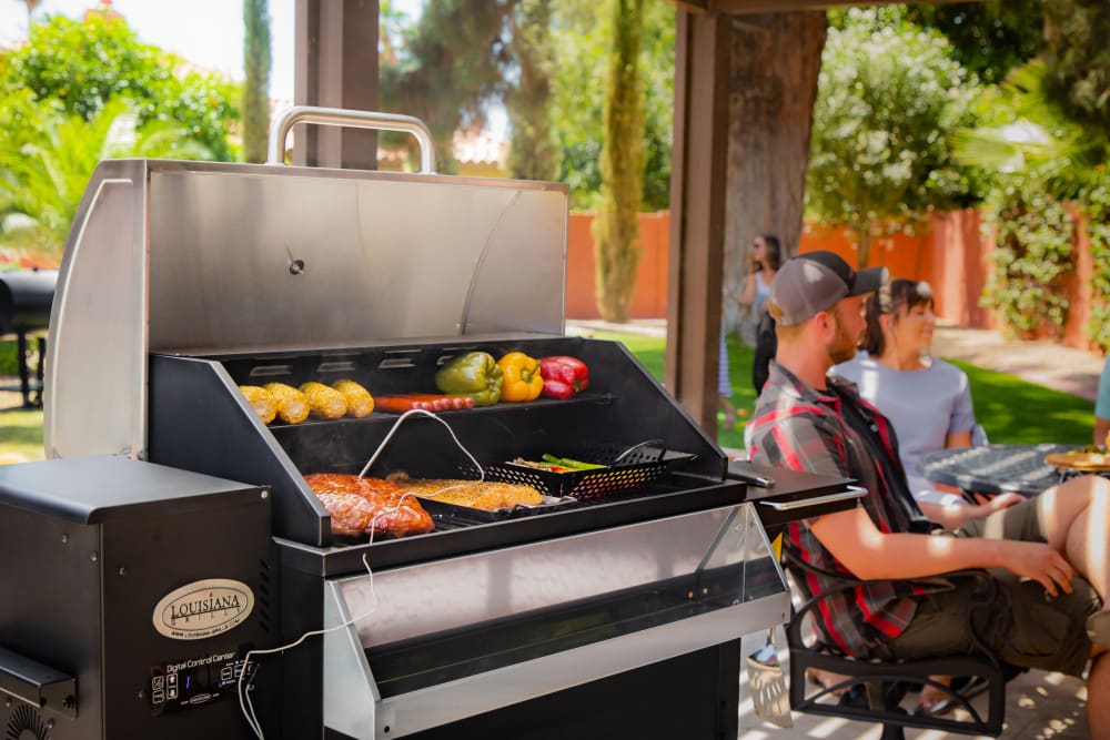 Louisiana Grills 60815 57 Inch Freestanding Wood Pellet Grill with