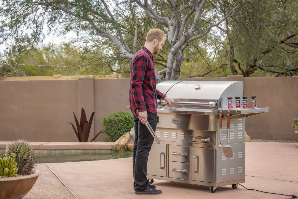 Louisiana Grills 60860 69 Inch Freestanding Wood Pellet Grill with 860