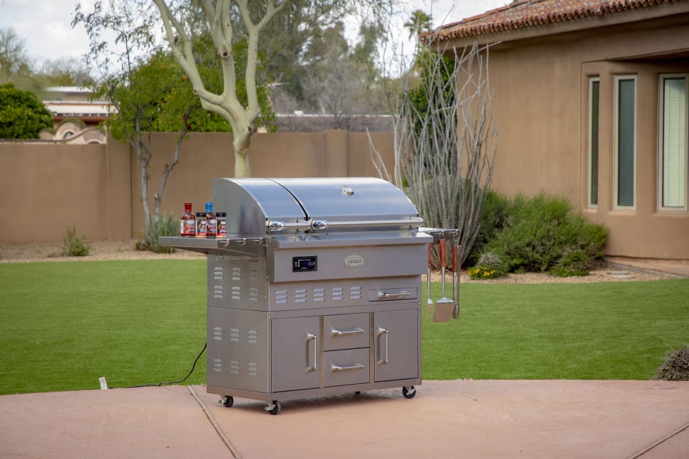 Louisiana Grills 60860 69 Inch Freestanding Wood Pellet Grill with 860