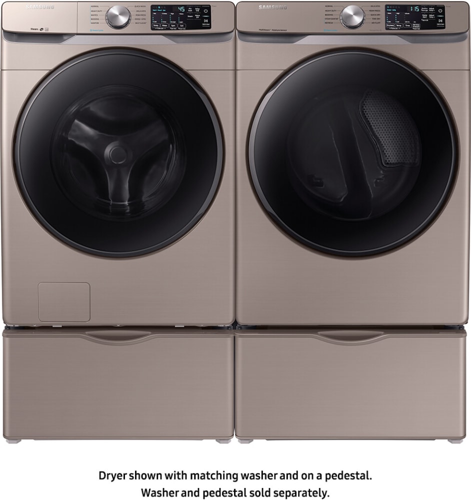 Samsung SAWADREA31 Side-by-Side on Pedestals Washer & Dryer Set with Front  Load Washer and Electric Dryer in Platinum