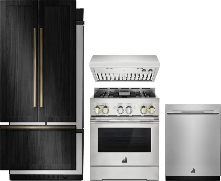 JennAir JARERADWRH758 4 Piece Kitchen Appliances Package with French