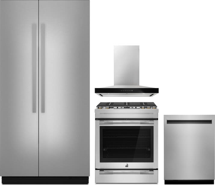 JennAir JARERADWRH769 4 Piece Kitchen Appliances Package with Sideby