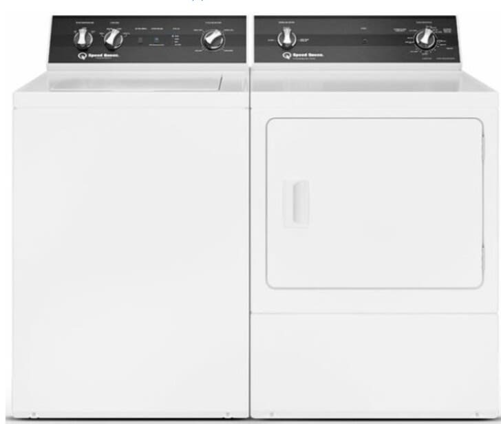 Speed Queen SPWADREWN3006 Side-by-Side Top Load Washer and