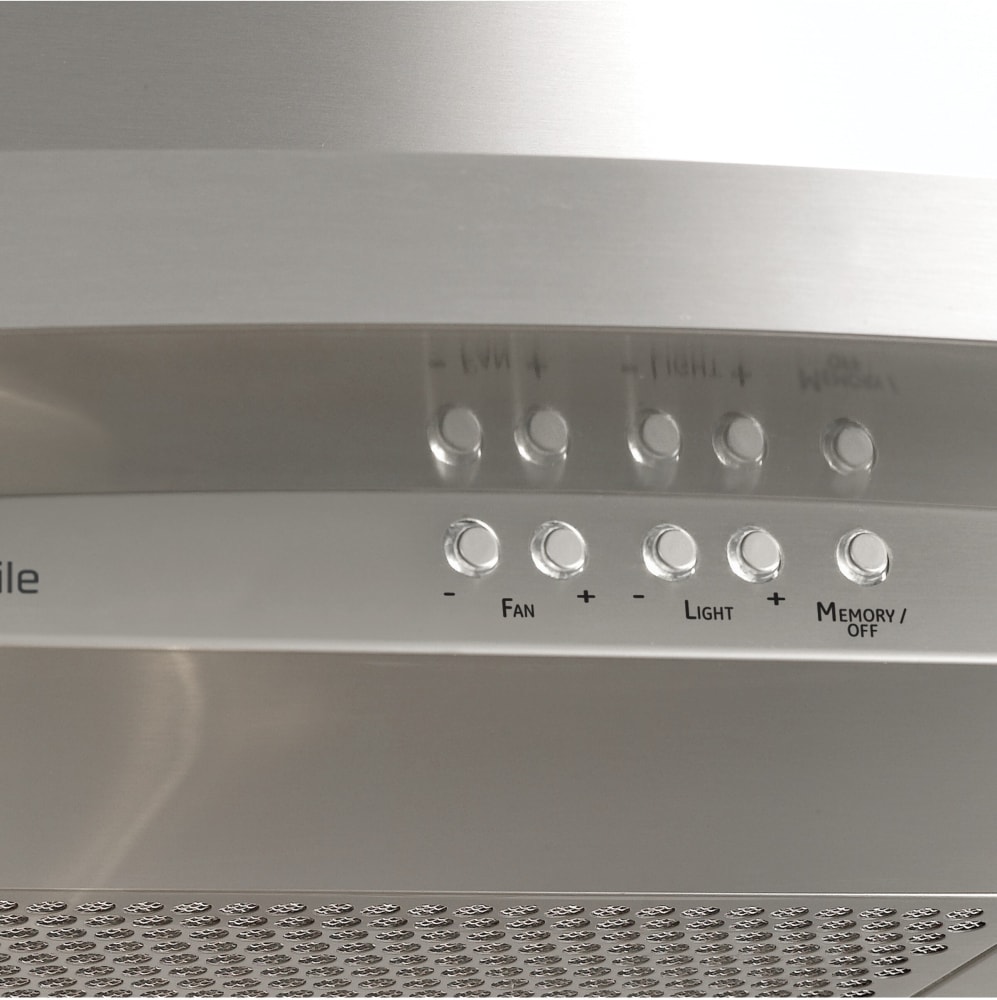 GE UVW7361SWSS 36 Inch Wall Mount Chimney Hood with 420 CFM 