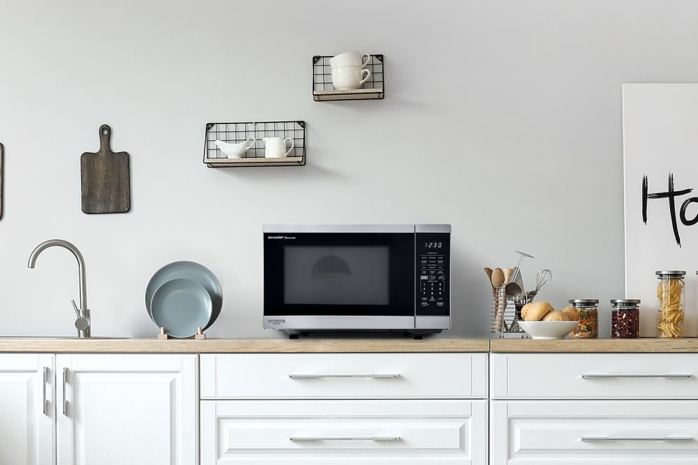 Sharp SMC1469KS 1.4 cu. ft. Countertop Smart Microwave Oven with