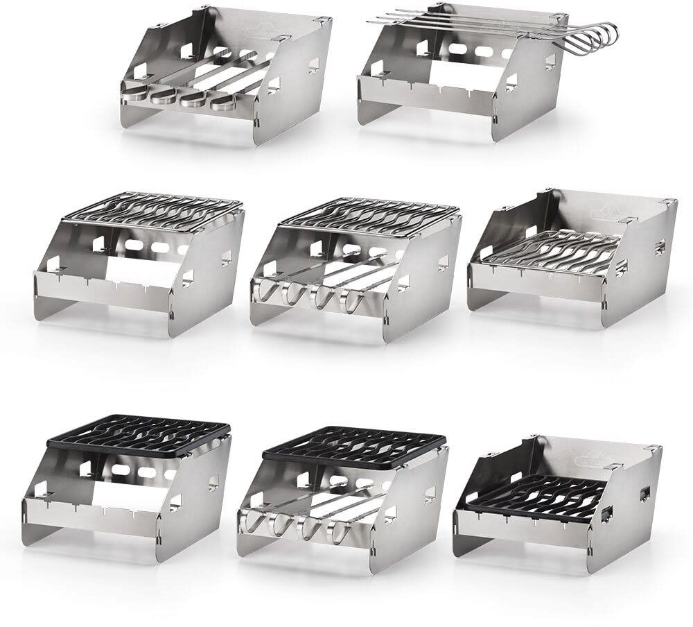 Napoleon 71302 Small Side Burner Windshield with Skewer Rack