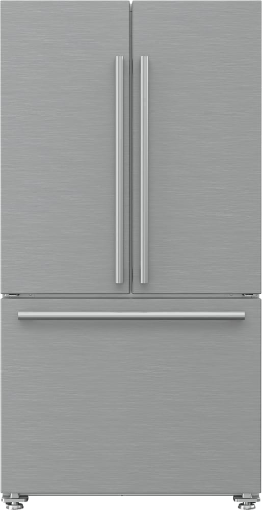 Blomberg BRFD2230SS 36 Inch Counter Depth French Door Refrigerator with Ion Fresh, Blue Light Technology, Dual Cycle Cooling, Internal Water Dispenser, Ice Maker, Finger Print Resistant, LED Lighting, Digital Display, 22.3 Cu. Ft. Capacity, Sabbath Mode and Energy Star Rated