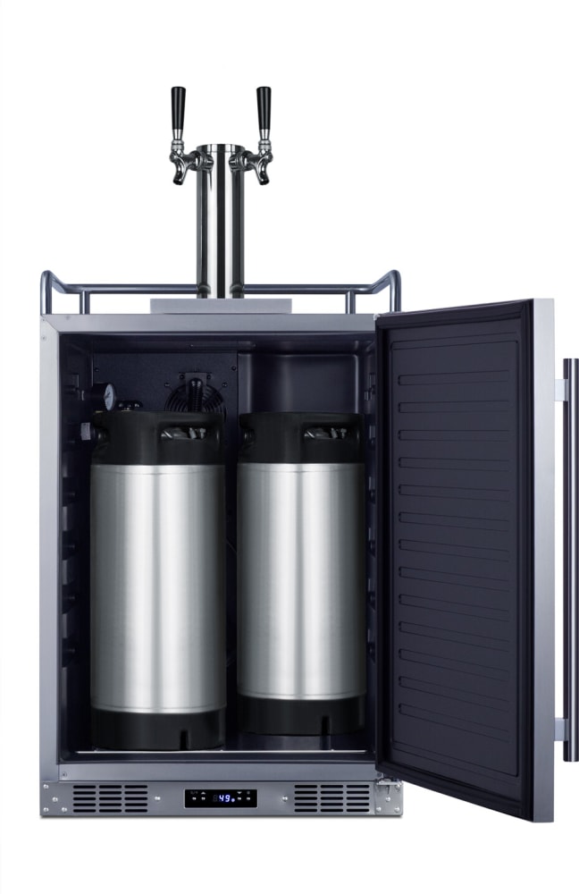 Summit SBC682CFTWIN 24 Inch BuiltIn Cold Brew Coffee Kegerator with 1