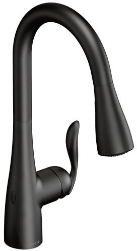 Moen 7594EWBL Arbor One-Handle High Arc MotionSense Wave Pulldown