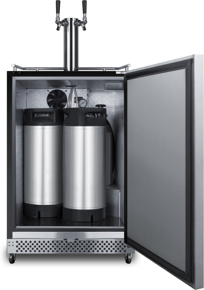 Summit SBC696OSCFTWIN 24 Inch BuiltIn Outdoor Kegerator with 6.04 Cu