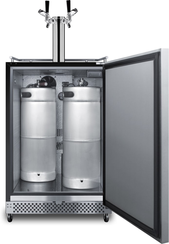 Summit SBC696OSTWINTL 24 Inch BuiltIn Outdoor Kegerator with 6.04 Cu
