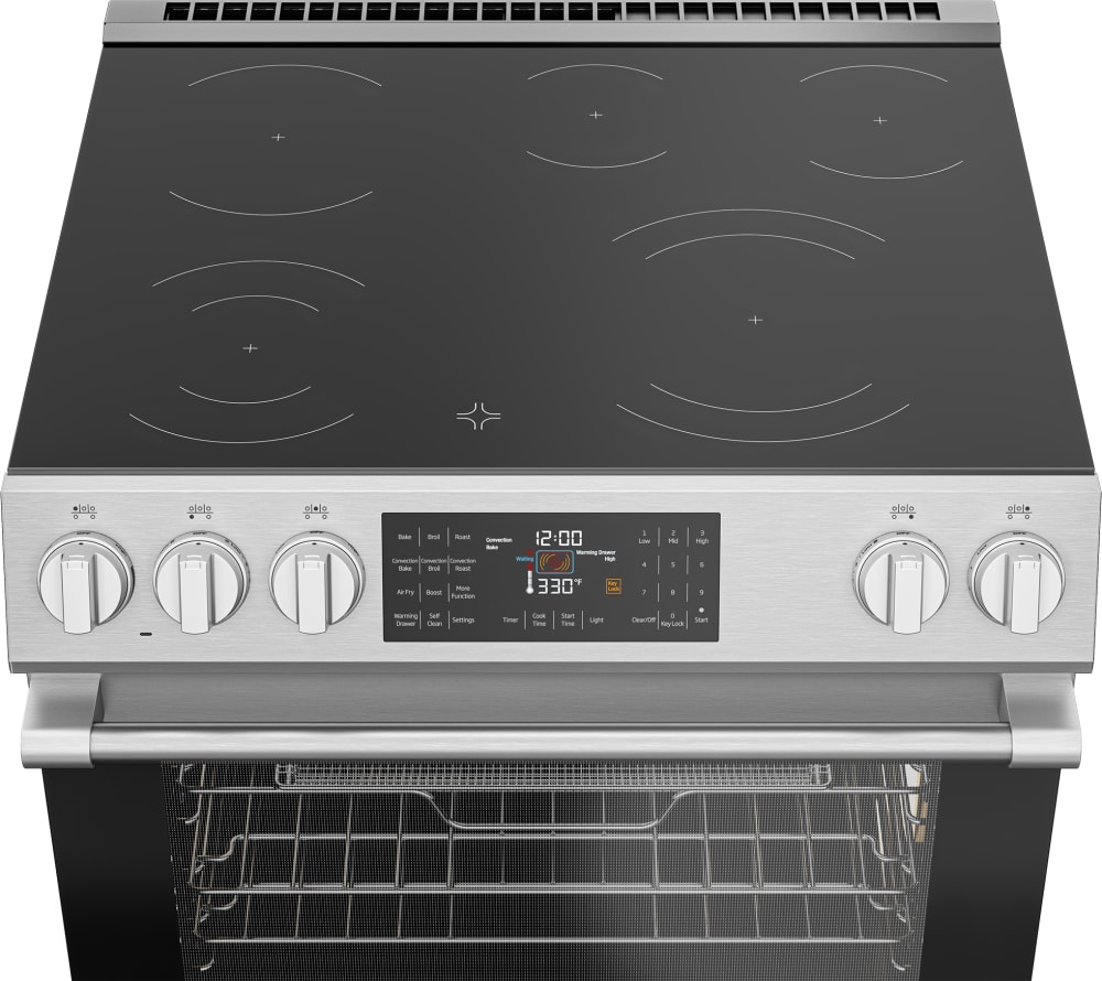 Beko SLER30524SS 30 Inch SlideIn Electric Range with 5 Elements, 5.2