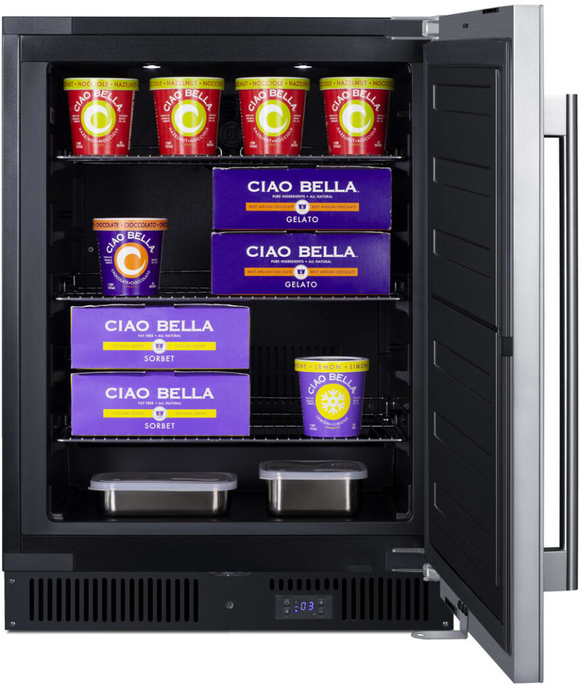 Summit ALFZ53CSS 24 Inch Built-In Freezer with 3.7 cu. ft