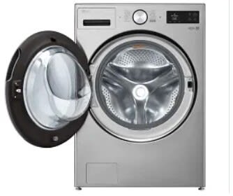 LG LGWADRGHVA5800 Side-by-Side Front Load Washer and Gas Dryer Set