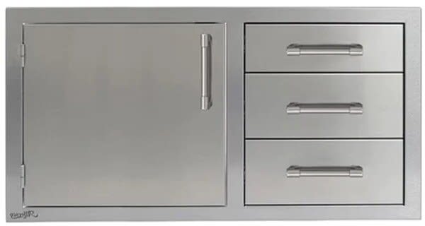 Alfresco AXEDDCL42SC 42-Inch Combo Door and Drawers with Full