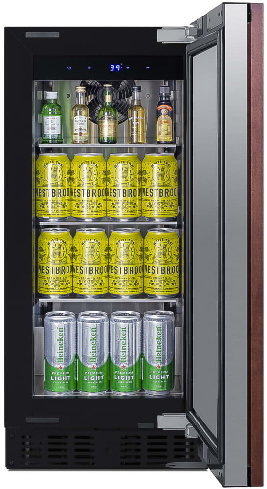 Summit ASDS1523IF 15 Inch Built-In All-Refrigerator with 1.72 cu