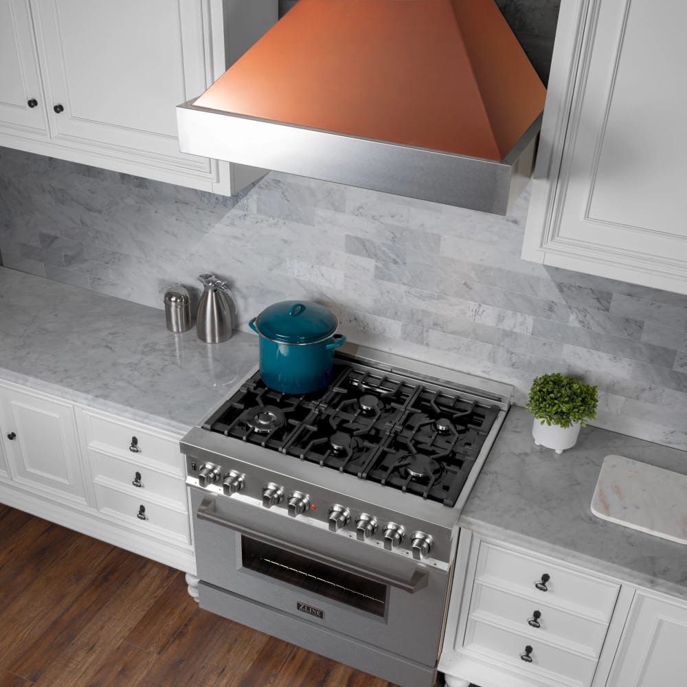 ZLINE 8654C36 36 Inch Wall Mount Chimney Hood with 700 CFM