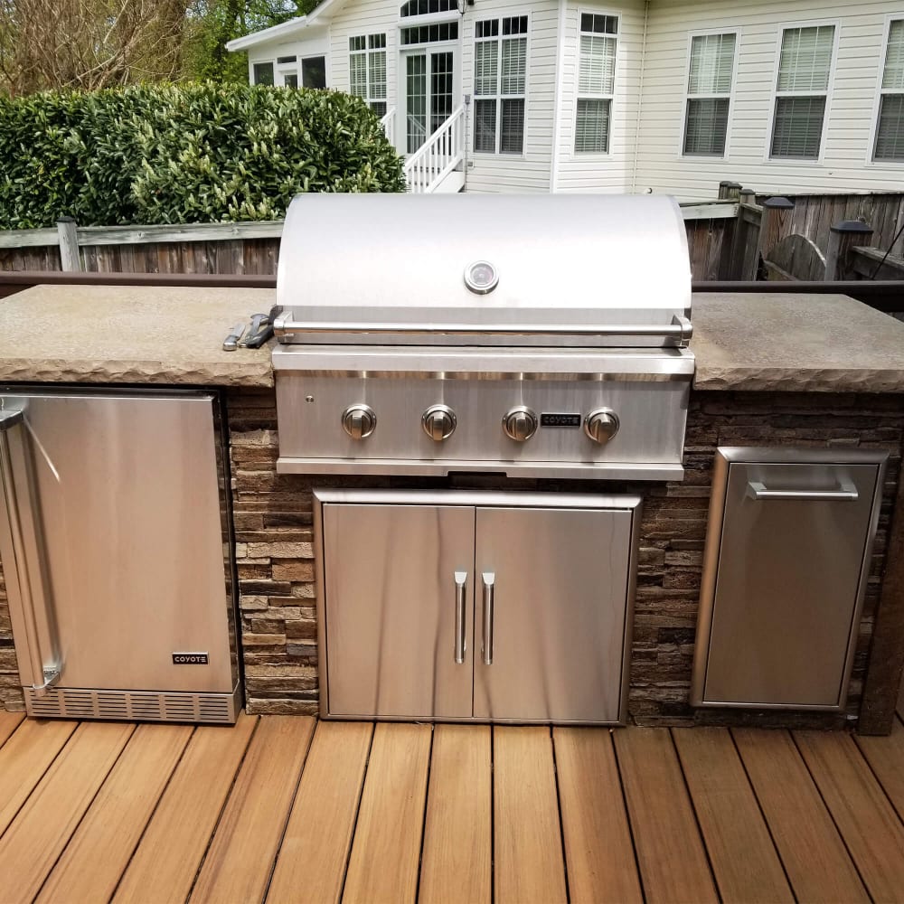 RTA RTACG8SBU 8' Outdoor Kitchen Island (Appliances Not Included) with