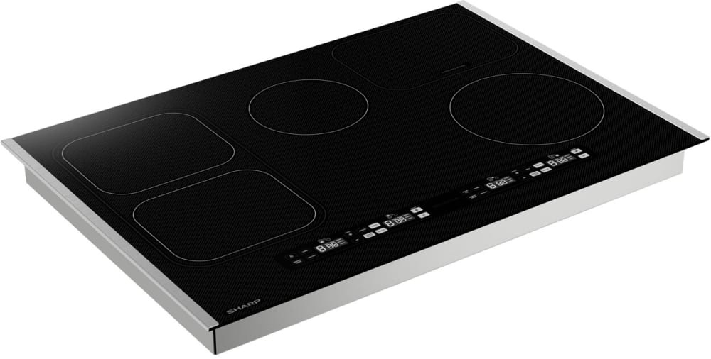 Sharp SCH3043GB 30 Inch Induction Cooktop with 4 Cooking Zones, Bridge
