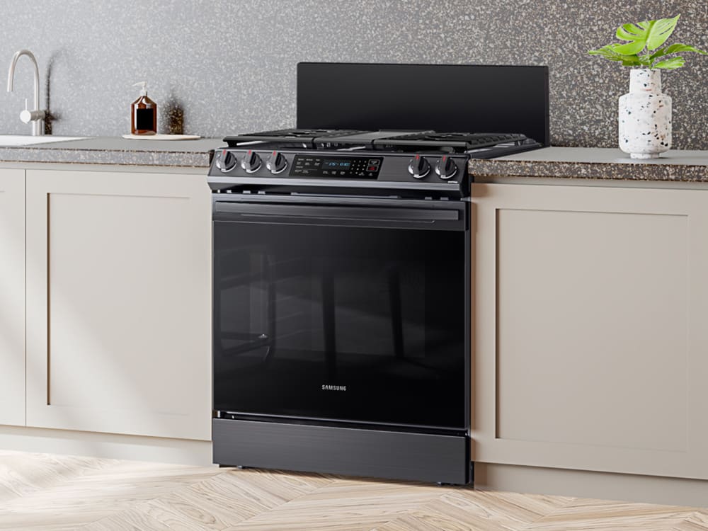 Samsung NXAB5900RB 9 Inch Backguard for 30 Inch SlideIn Range Black