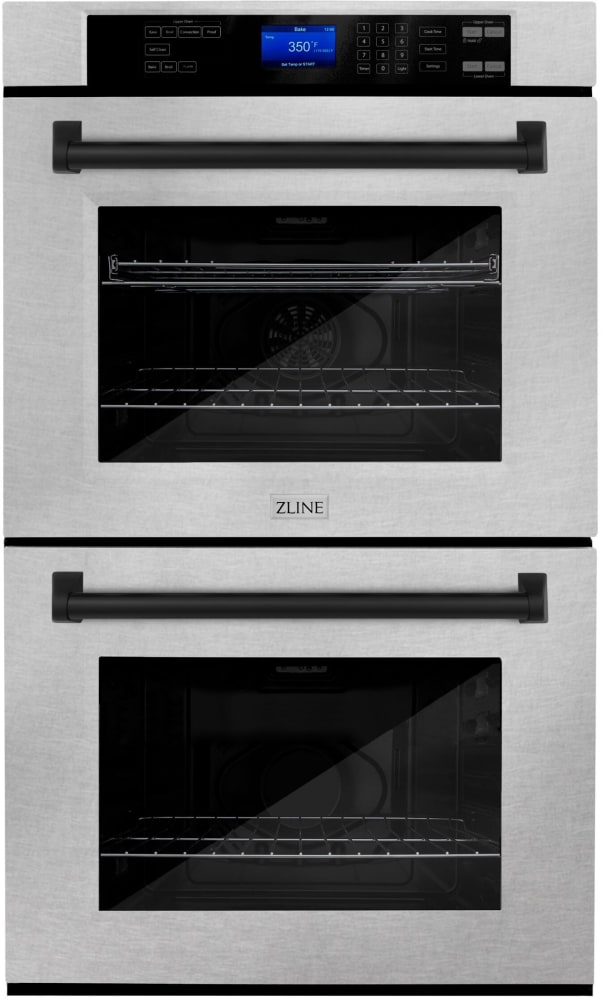 ZLINE AWDSZ30MB 30 Inch Double Electric Wall Oven with 10 cu. ft. Total Capacity, True