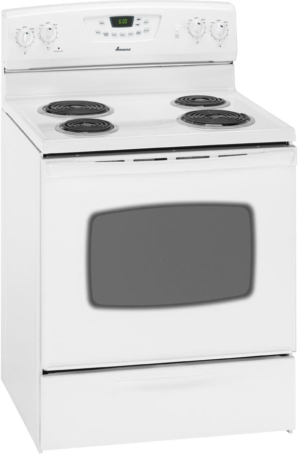 Amana AER5515QAW 30 Inch Freestanding SelfClean Electric Range with