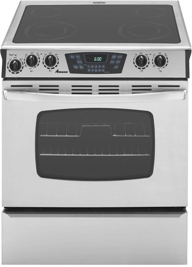 Amana AES5730BAS 30 Inch SlideIn Electric Range with 4 Radiant
