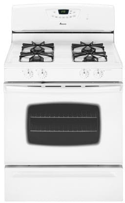 Amana Agr4412adw 30 Inch Freestanding Gas Range With 4 Sealed Burners 4 0 Cu Ft Manual Clean Oven Electronic Oven Controls And Interior Oven Light White