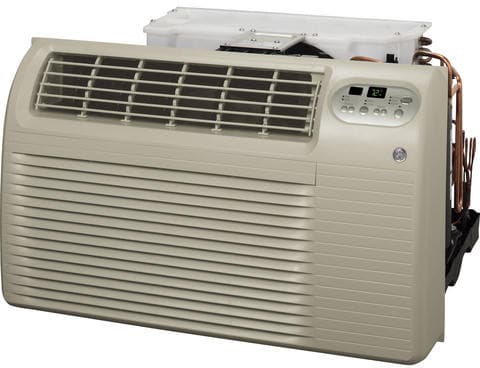 GE AJEQ12DCD 11,600 BTU Through-the-Wall Air Conditioner with 3,680 Watt  Electric Heat, 9.4 Energy Efficiency Ratio, R-410A Refrigerant, Digital  Thermostat, Remote Control and 230/208 Volts