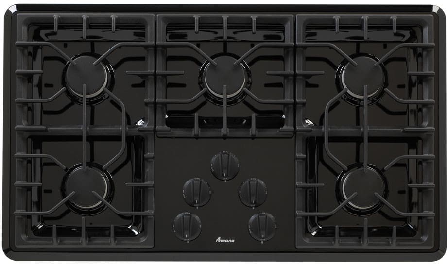 Amana AKS3640E 36 Inch Gas Cooktop with Continuous CastIron Grates and