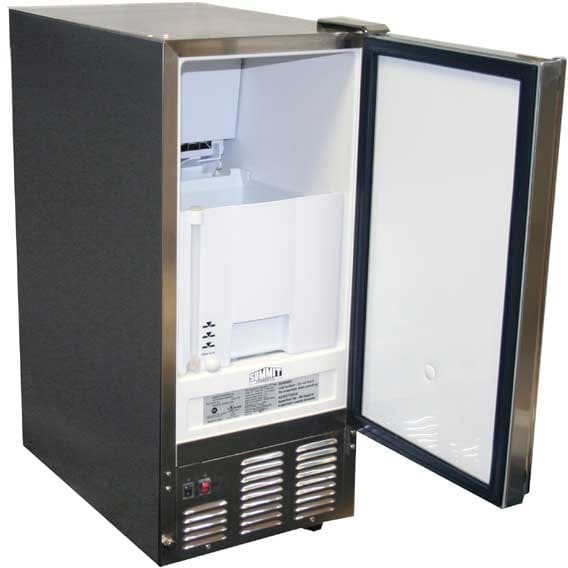 Summit BIM40OS 15 Inch Outdoor Ice Maker with 25 lbs. Storage Capacity