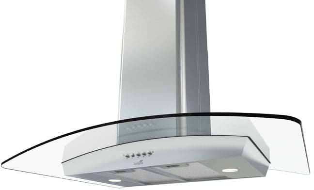 Zephyr BMLE36AG 36 Inch Island-Mount Chimney Range Hood with