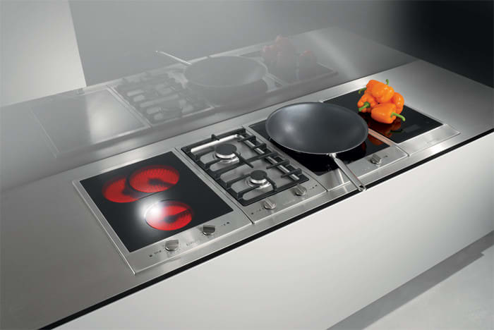 electric and gas cooktop