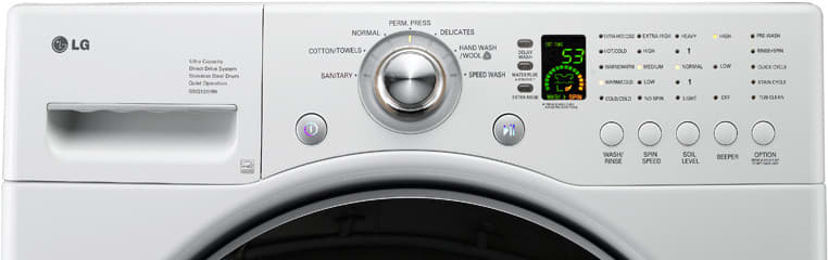 LG WM2101HW 27 Inch Front-Load Washer with 4.0 cu. ft. Capacity, 8 Wash ...