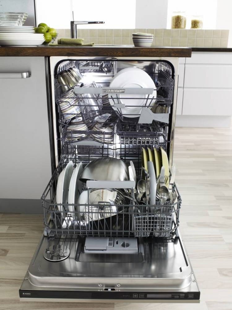 Asko D5253XXLFI Fully Integrated Dishwasher with 6 Wash Programs, 8