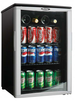 Danby DBC259BLP 17 Inch Freestanding Beverage Center with 2.5 cu