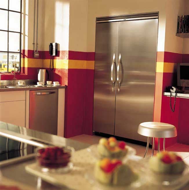 Viking DDSB483SS 48 Inch Built-in Side by Side Refrigerator with