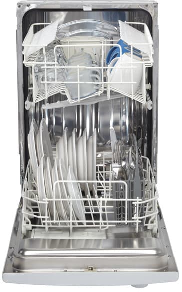 Danby DDW1809W 18 Inch Full Console Dishwasher with 7 Wash Cycles, 4 ...