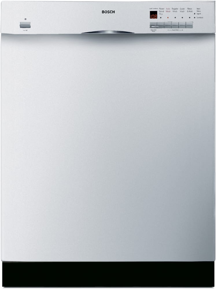 Bosch SHE56C05UC Full Console Dishwasher with 5 Wash Cycles, Platinum