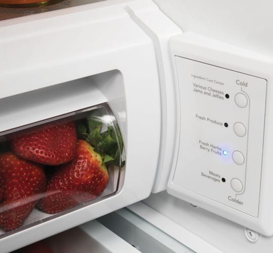 Dacor DYF42BIWS Builtin Side by Side Refrigerator with 4 Adjustable