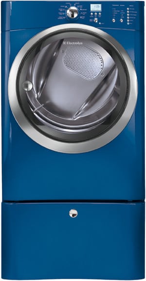 Electrolux Eied55hmb 27 Inch Electric Dryer With 8 0 Cu Ft Capacity 11 Dry Cycles Gentle Tumble Luxury Dry System Touch 2 Open Reversible Door Moisture Sensor And Iq Touch Controls Mediterranean Blue