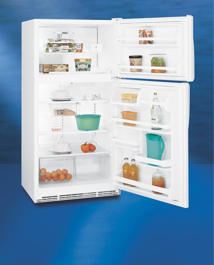 Whirlpool ET1WTKXK 20.9 Cu. Ft. Freezer On The Top Refrigerator 