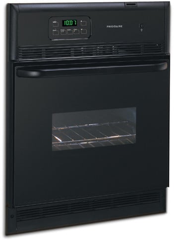 Frigidaire Feb24s2ab 24 Inch Single Electric Wall Oven With 3 2 Cu Ft Capacity Even Baking Technology Manual Clean Racks And Bright Lighting Black On - Frigidaire Gallery Electric Wall Oven Manual