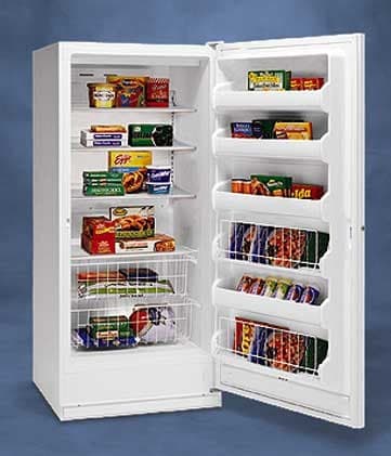 upright freezer glass shelves