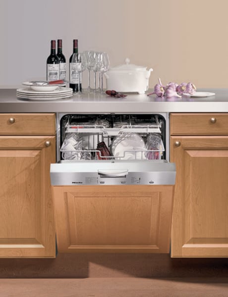 Miele G2140SCiSS Full Console Dishwasher with 6 Wash Programs Touchtronic Controls Separate Cutlery Tray Accepts Custom Door Panel Stainless Steel Control Panel