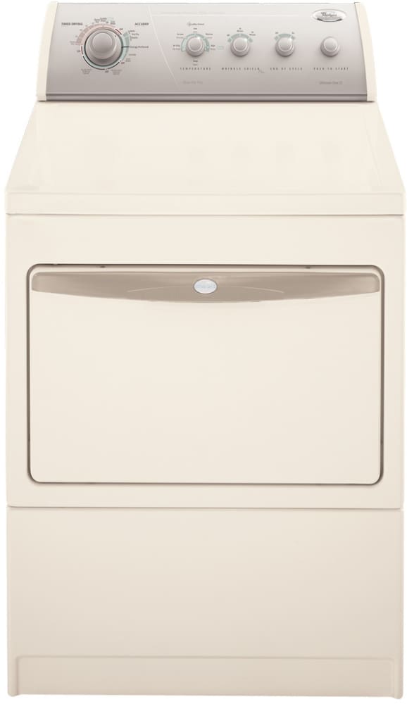 Whirlpool Geq9800Pg 27 Inch Electric Dryer With 7.4 Cu. Ft. Capacity, 9  Automatic Cycles & Ultimate Care Ii Dry System: Bisque W/ Gold Metallic  Console