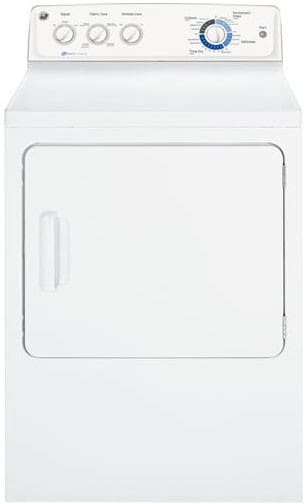 Ge Ghdp490efww 27 Electric Dryer With 7 0 Cu Ft Capacity 13 Drying Cycles Dura Drum Wrinkle Care Sensor Dry And 80 Minute Timed Dry