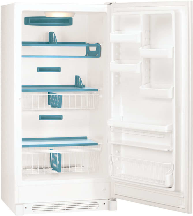 Frigidaire GLFH17F8HW 16.6 cu. ft. Upright Freezer with 3 Glass Shelves, 2 Shelf Bookends, Pizza