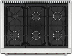 Wolf 36 in. 5.5 cu. ft. Oven Freestanding Gas Range with 6 Sealed